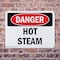 Signmission Hot Surface Sign, 7 in H x 10 in W, Plastic, Hot Steam OS-2PACK-DS-P-710-L-1844 - alternate 5